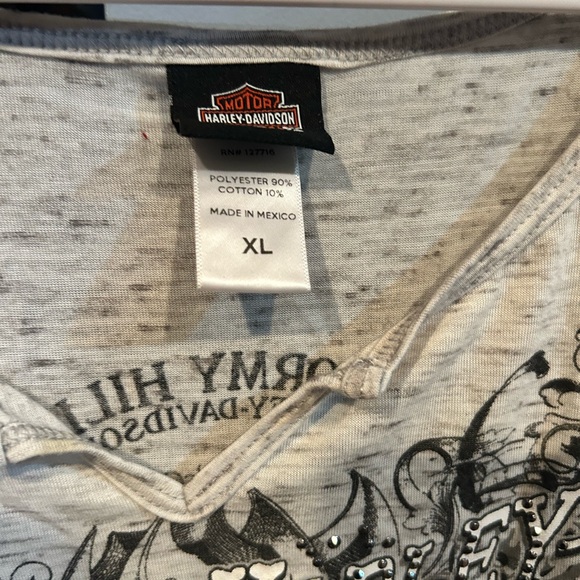 Harley-Davidson Women's Top with Black Graphic - Picture 8 of 8
